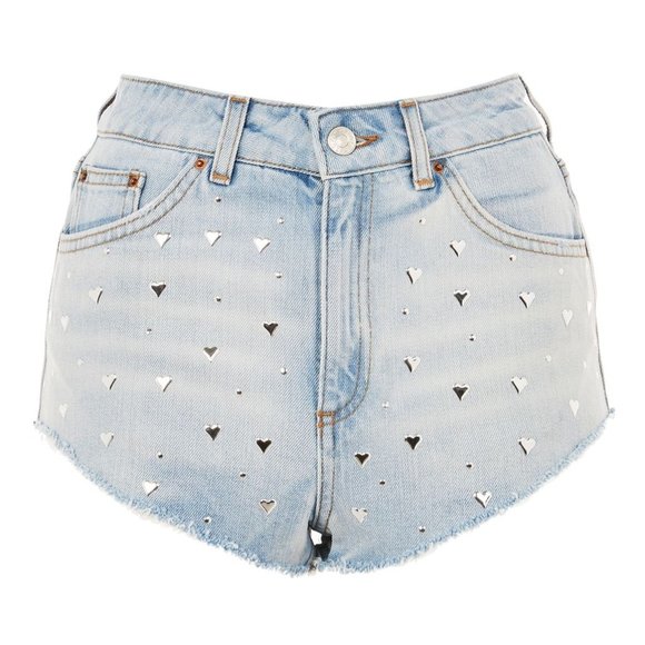 Topshop 💕heart-studded shorts NWT - Picture 1 of 9